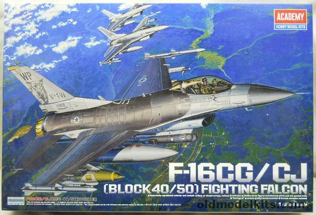 Academy 1/32 F-16 CG / F-16 CJ Block 40 /50 Fighting Falcon, 12101 plastic model kit